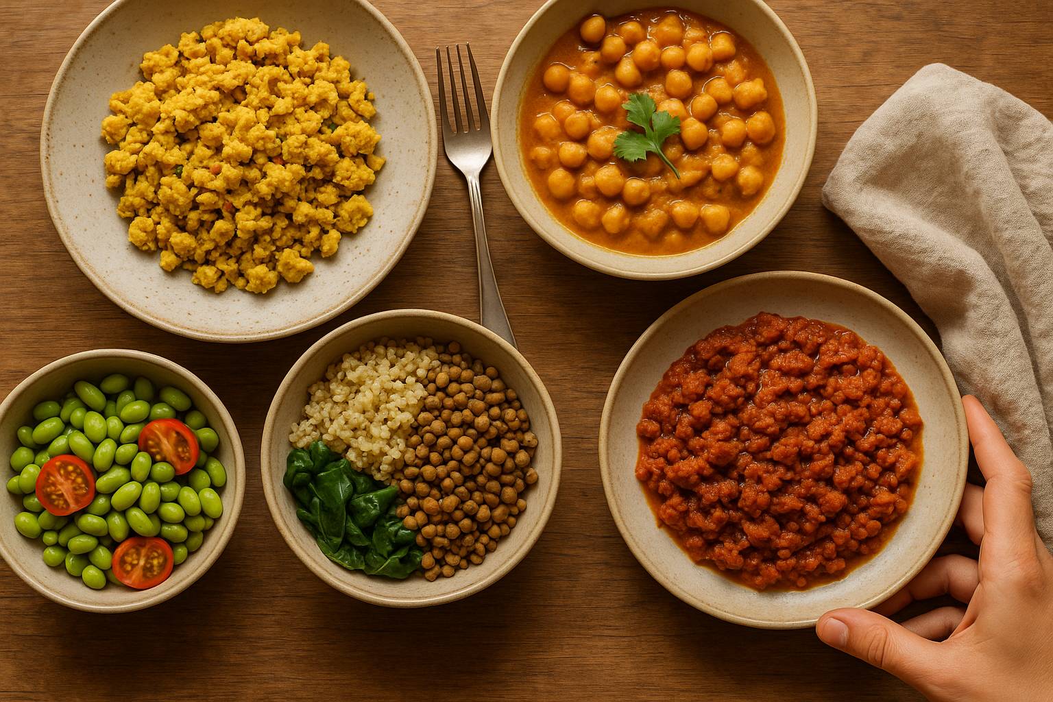 Comidas altas en proteína sin carne ni lácteos: 18 ideas fáciles y sabrosas