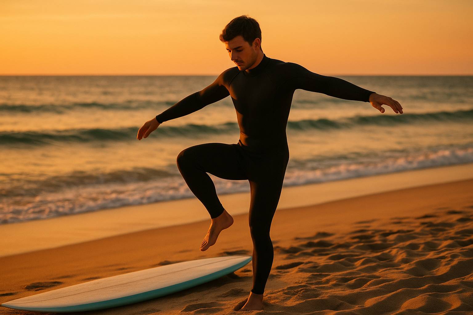 Cómo mejorar el equilibrio si haces surf por primera vez