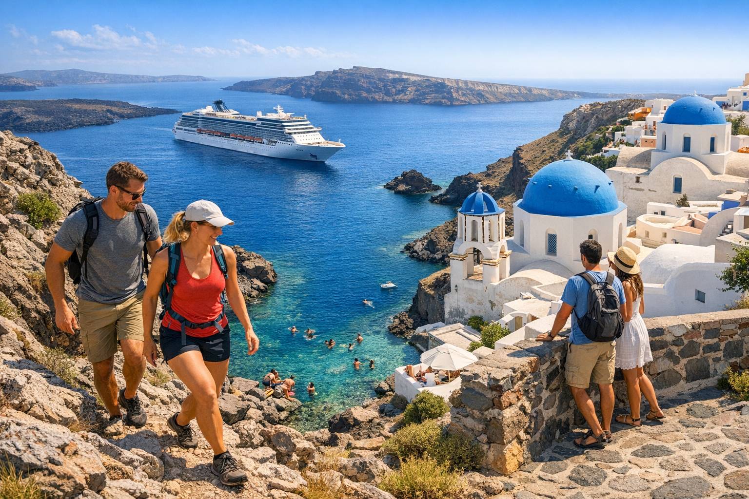 Excursiones Activas En Un Crucero Por Las Islas Griegas Planes Para Caminar Nada