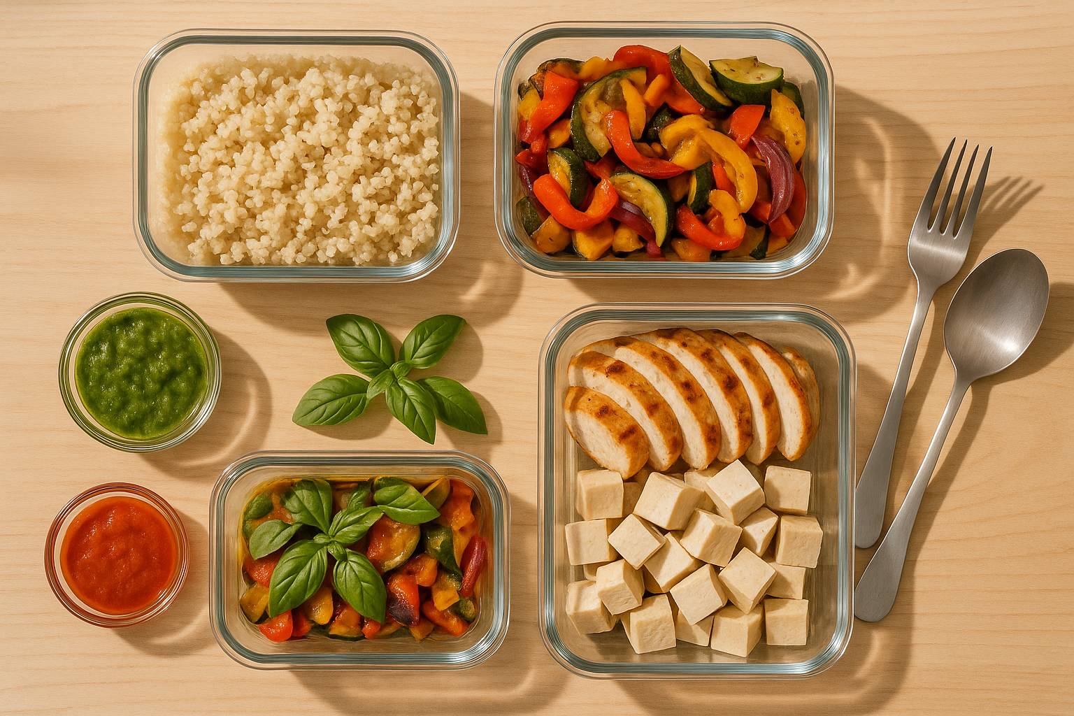 Ideas de batch cooking saludable para toda la semana