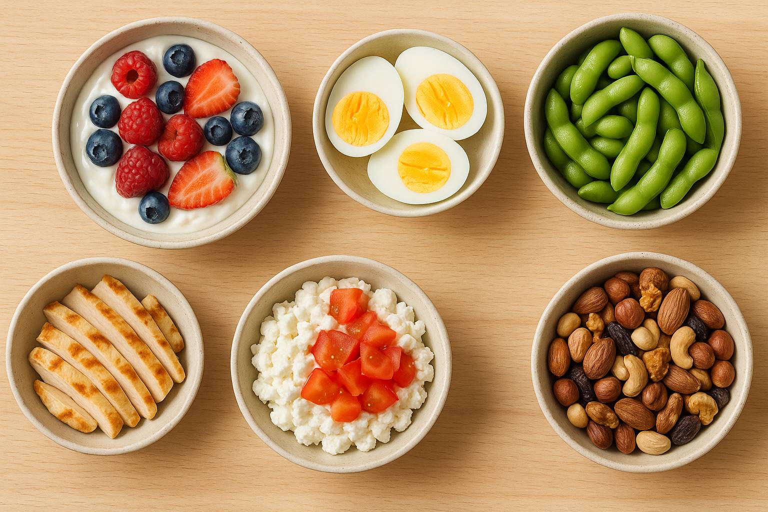 Snacks proteicos sin procesar para media tarde: 25 ideas naturales y sin aditivos